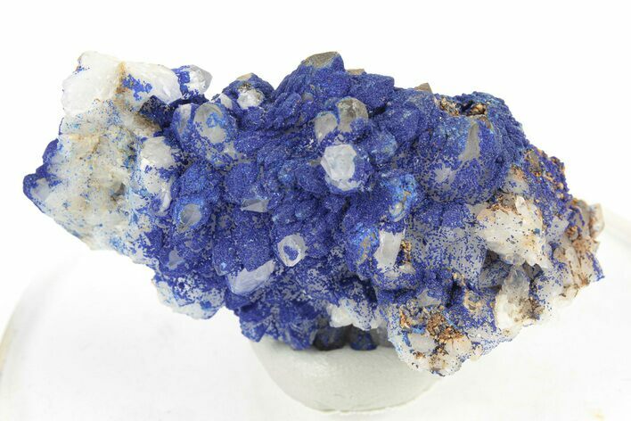 Vibrant Azurite on Quartz Crystals - China #252080